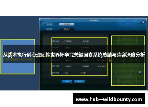 从战术执行到心理韧性世界杯争冠关键因素系统总结与阵容深度分析 从战术执行到心理韧性世界杯争冠关键因素系统总结与阵容深度分析